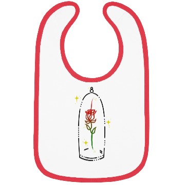 Discover beauty black case colored flower Bibs