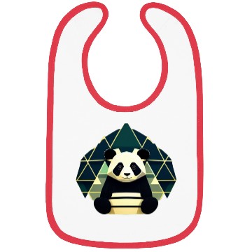 Discover Panda Geometry Triangles Bibs