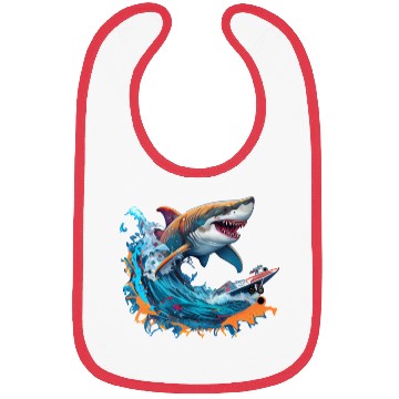 Discover shark game ps 4 Bibs