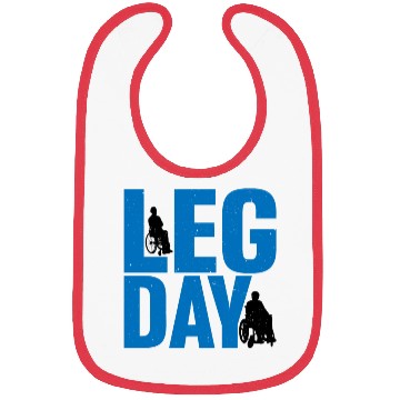 Discover Leg Day Handicapped Wheelchair 24 Bibs