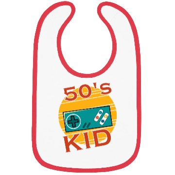 Discover Gamer Kid Retro 50s 1950s Bibs