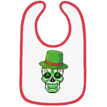 Discover Sugar Skull Saint Patricks Day of the Dead Bibs