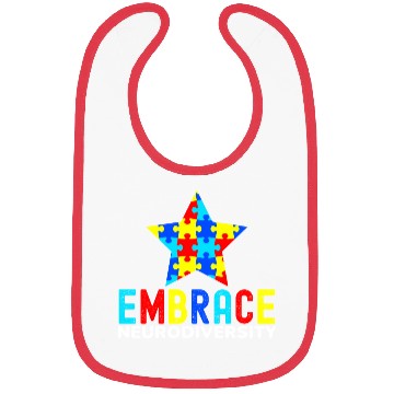Discover Embrace Neurodiversity Bibs