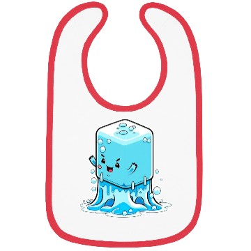 Discover Cute happy kawaii melting ice Bibs