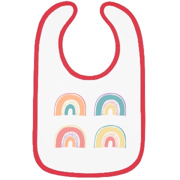 Discover Multi Rainbow Bibs