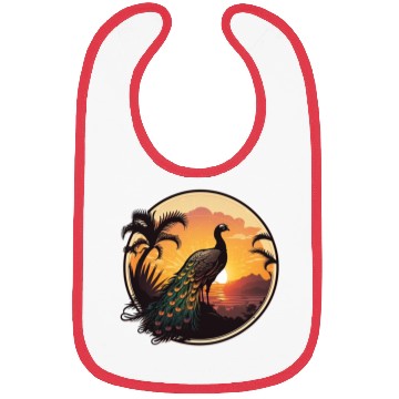 Discover Peacock Sunrise: A Relaxing Journey into Serenity Bibs