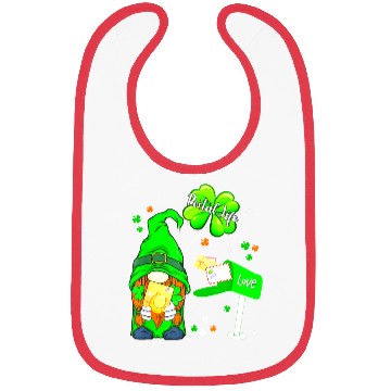 Discover Funny Postal Worker Life Gnome Shamrock St Patrick Bibs