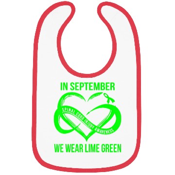 Discover In September We Wear Lime Green Spinal Cord Injury Bibs