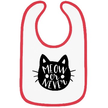 Discover Meow or never Cat Animals Bibs