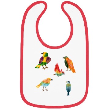 Discover Colorful Birds Bibs