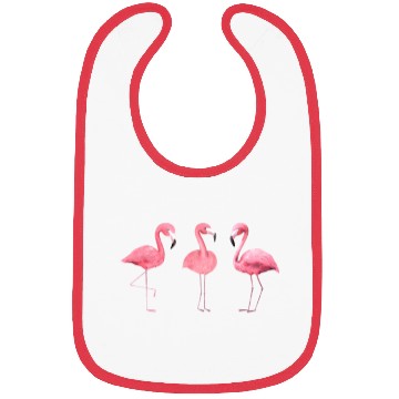 Discover Pink Flamingo Bibs