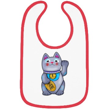Discover Cute Helpful Maneki Neko Lucky Cat Bibs