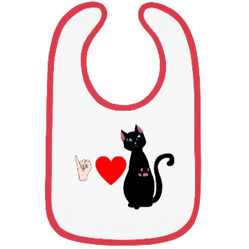 Discover I love cats Bibs