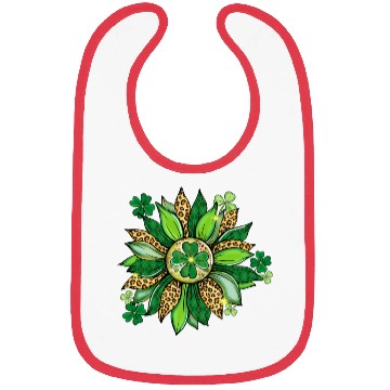 Discover Sunflower Green With Leopard Bibs