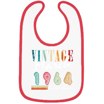 Discover March 1964 Anniversary March Bibs