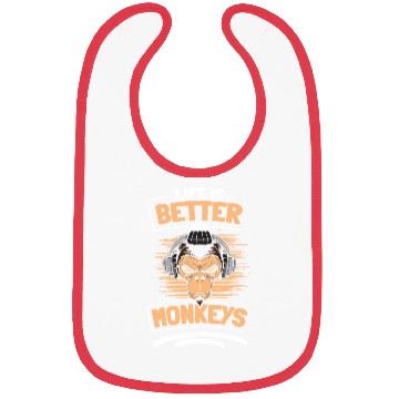 Discover Ape Chimpanzee Colorful Children Bibs