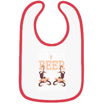Discover Ape Chimpanzee Funny Silly Bibs