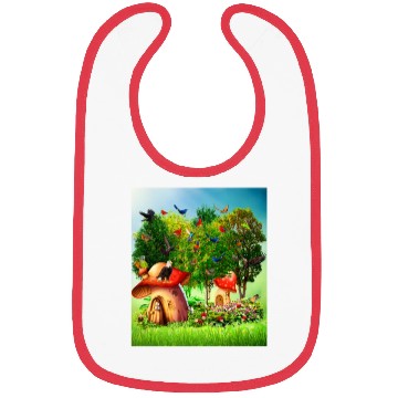 Discover paradise forest Bibs