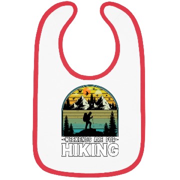Discover Weekends Are For Hiking Nature Camping Bibs