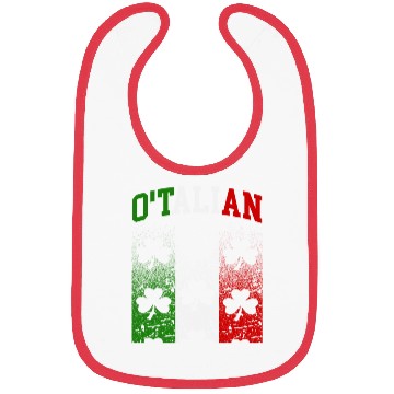 Discover O'talian St. Patrick Italian Pride Italy Flag Bibs