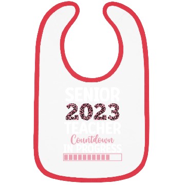 Discover Senior 2023 Teacher Countdown In Progress Leopard Bibs