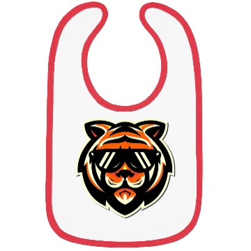 Discover Cool Bengal Tiger with Sunglasses Bibs