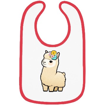Discover Floral Llama Bibs
