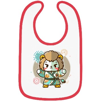 Discover Lion kimono Bibs