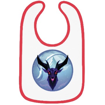 Discover Gothic Deer Goat Red Eyes Bibs