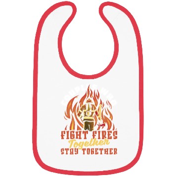 Discover Firefighter Thin Red Line Couple Bibs
