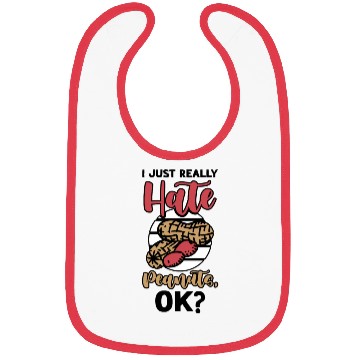 Discover I Just Really Hate Peanuts Peanut Allergic Bibs