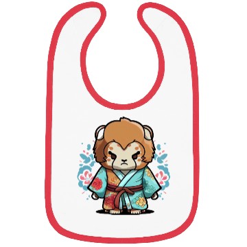 Discover Lion kimono Bibs