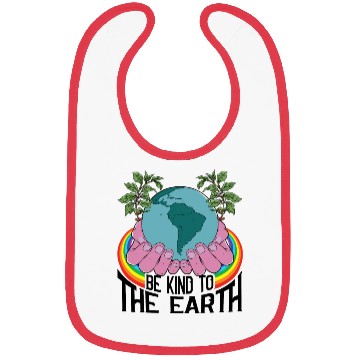 Discover Be Kind To The Earth Rainbow Natural Environment Bibs