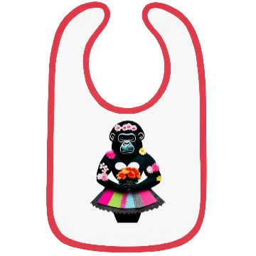 Discover Blooming Beauty A Gorilla with Flowers and Tutu Bibs