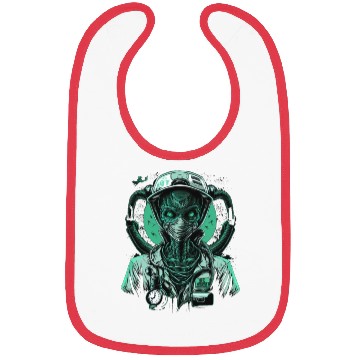 Discover Alien Nurse Stethoscope Syringe UFO Bibs