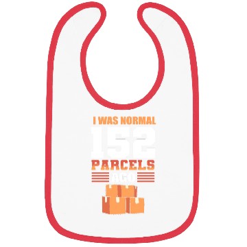 Discover I Was Normal 152 Parcels Ago Postal Worker Bibs