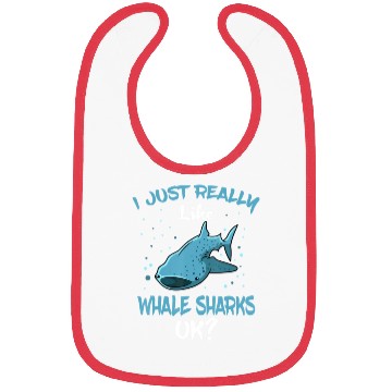 Discover Whale Shark Lover Giant Fish Largest Sea Animal Bibs