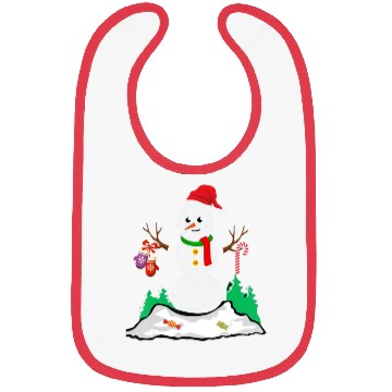 Discover Funny Golf Ball Snowman Balls Christmas Pajama Gif Bibs