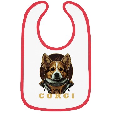 Discover Astronaut Corgi Space Astronomy Galaxy Lover Funny Bibs
