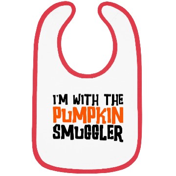 Discover I'm With The Pumpkin Smuggler 2 Bibs