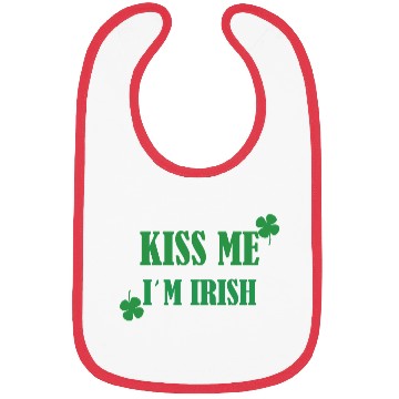 Discover kiss me im irish Bibs