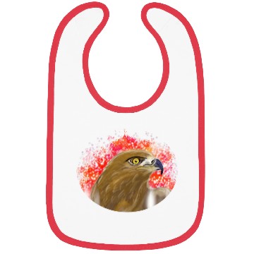 Discover Majestic Eagle with Fiery Background Bibs