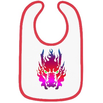 Discover Dragon Face Bibs