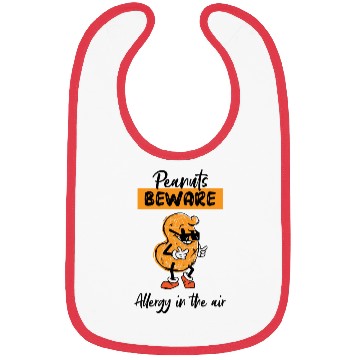 Discover Peanuts Beware Allergy In The Air Peanut Allergic Bibs