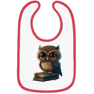 Discover Reading Owl And Books Bibs