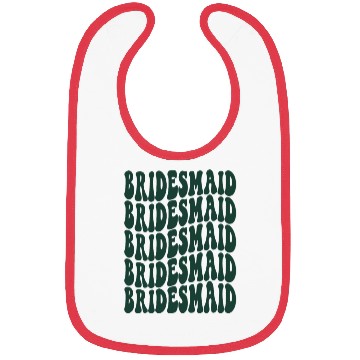Discover Bachelorette Party Bridesmaid Emerald Green Design Bibs