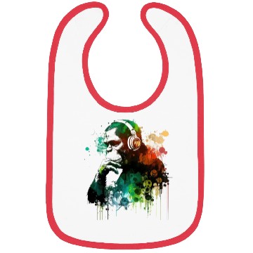 Discover Banksy DJ Monkey Thinker Bibs
