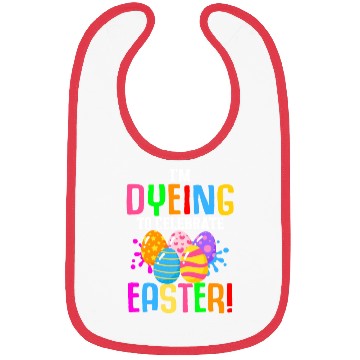 Discover Easter Colorful Egg Dye Rabbit Egg Hunt Bibs