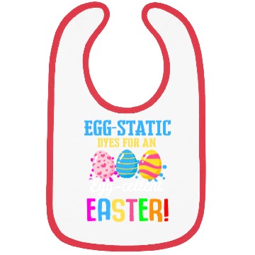 Discover Easter Colorful Egg Dye Rabbit Egg Hunt Bibs