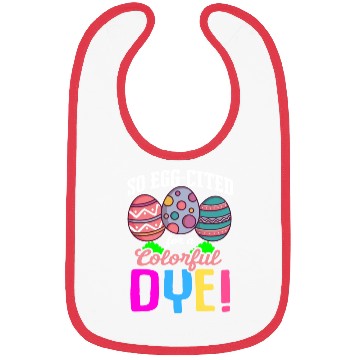 Discover Easter Colorful Egg Dye Rabbit Egg Hunt Bibs
